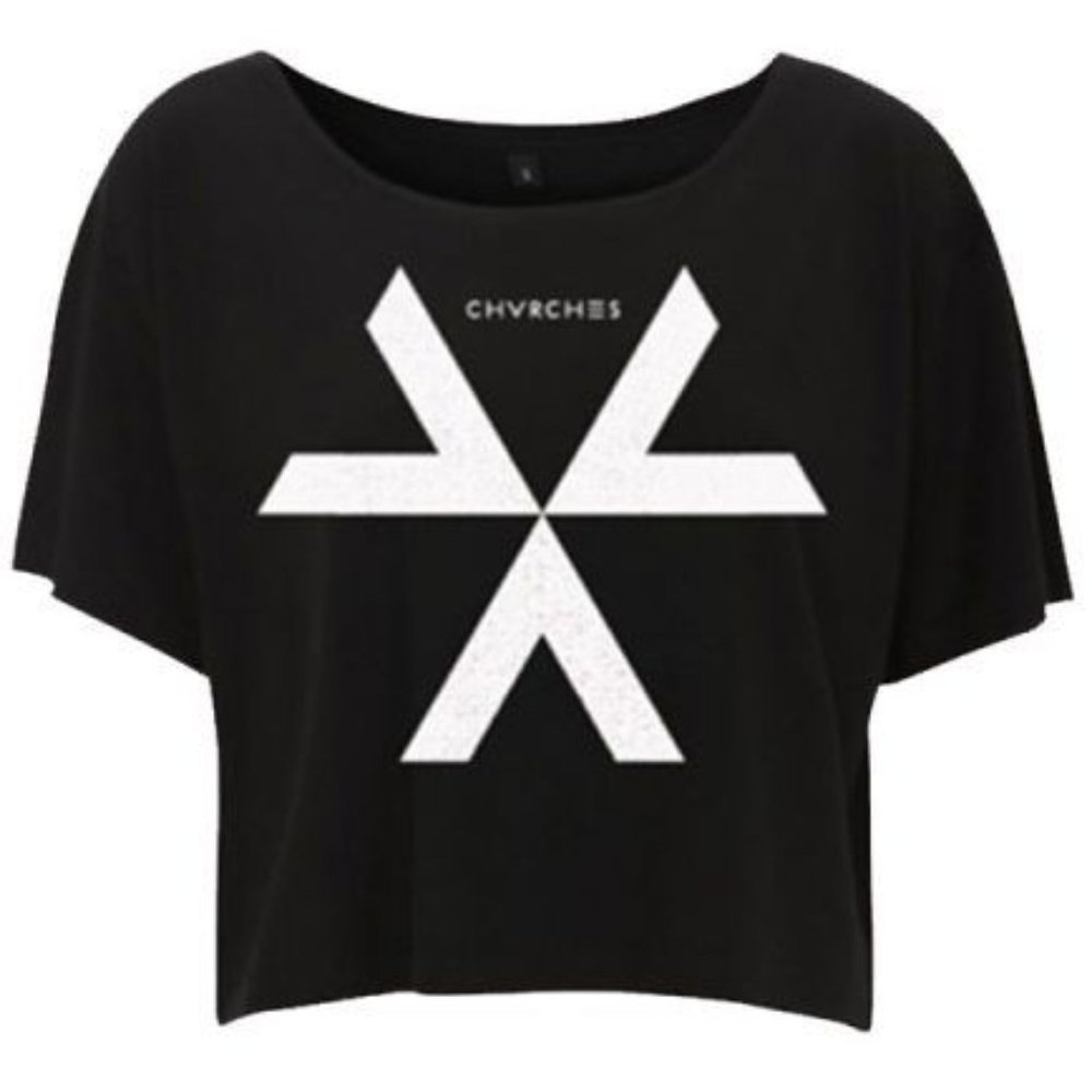 ISO CHVRCHES black crop top band T-shirt in size small! (Or extra small?)
